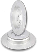 Slotted Rear Disc Brake Rotor Kits Y524