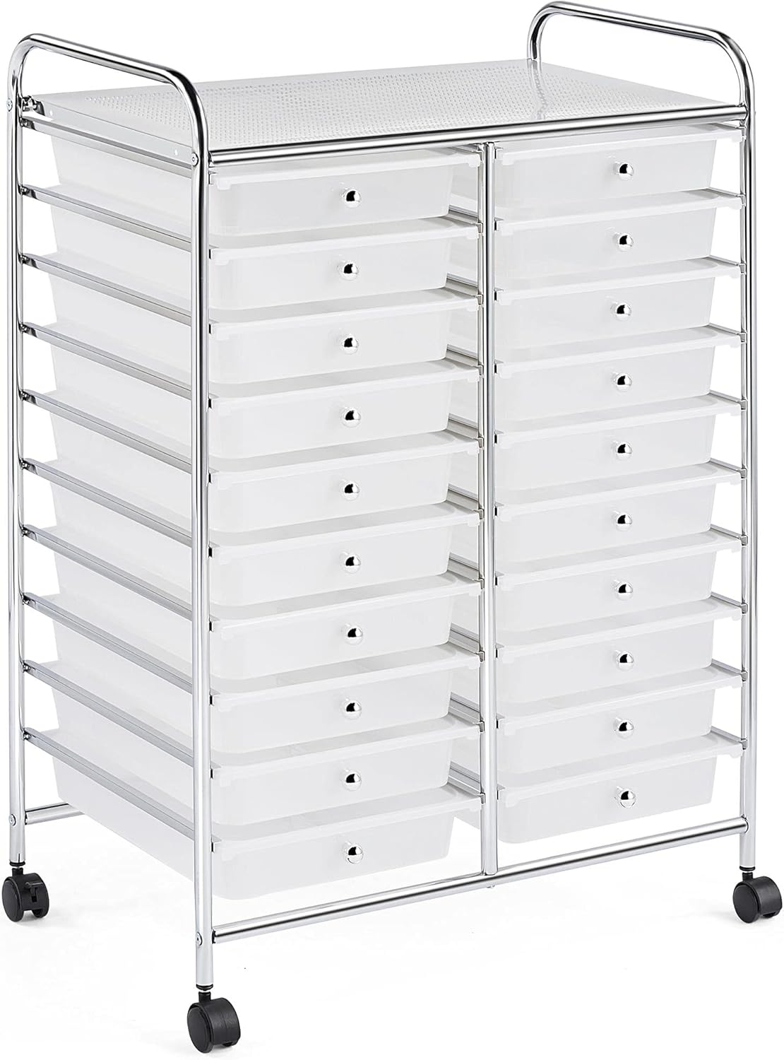 20 Drawers Rolling Storage Cart on Wheels T532