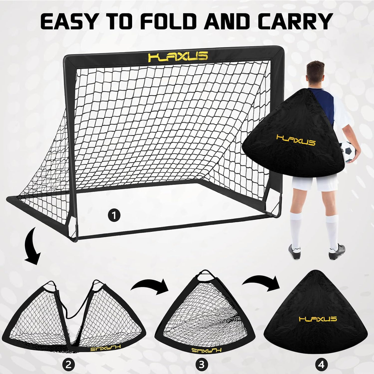 2 Set 4x3 ft Portable Pop Up Soccer Net with Soccer Ball I377