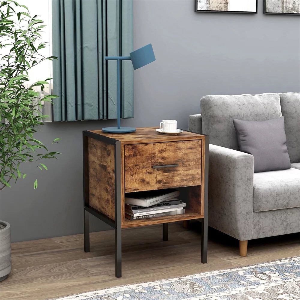Rustic Brown 6 Drawer Wood Dresser X3694