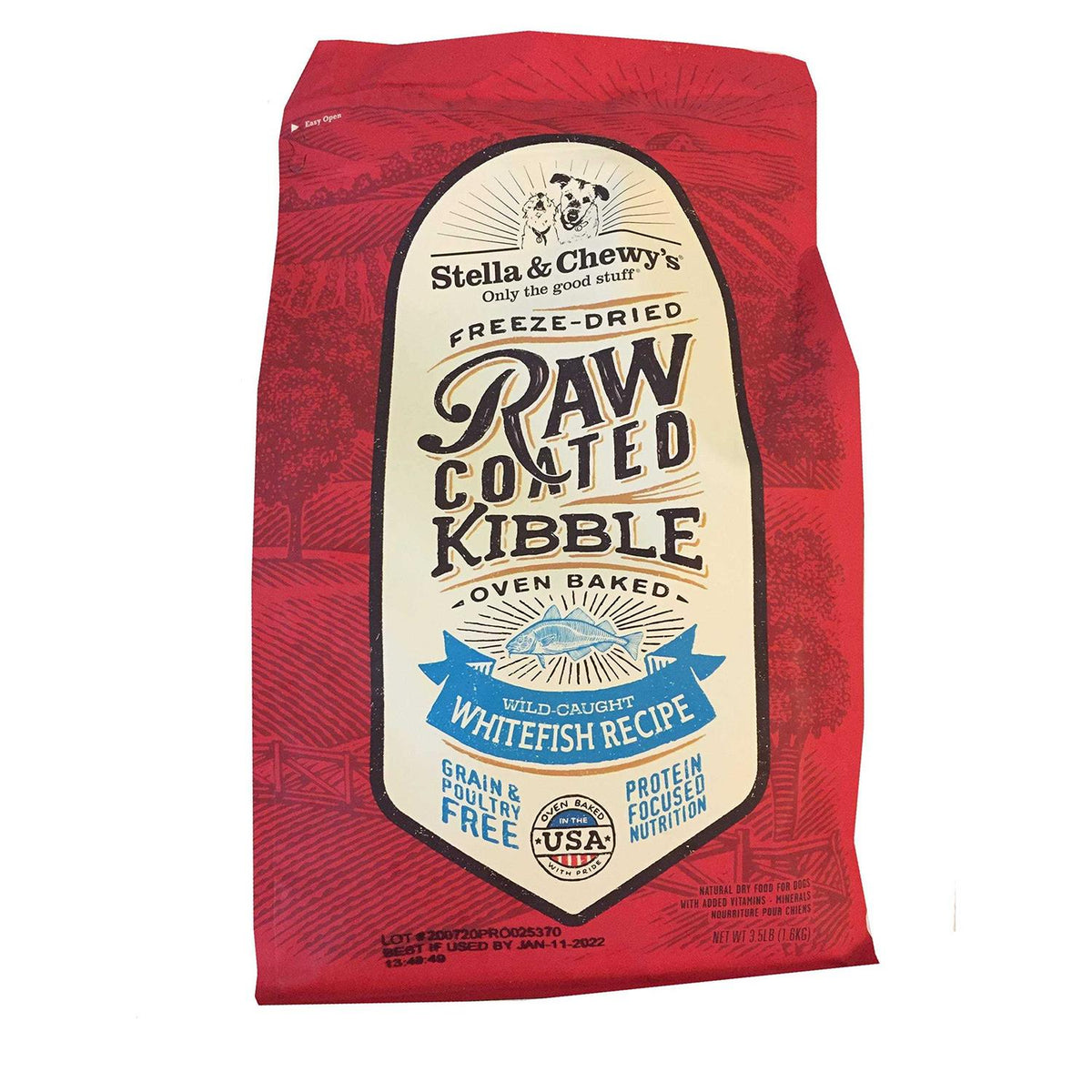 Raw Coated Dog Kibble Whitefish Y680