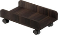 Rustic Brown CPU Stand Cart with 4 Caster Wheels Y9795