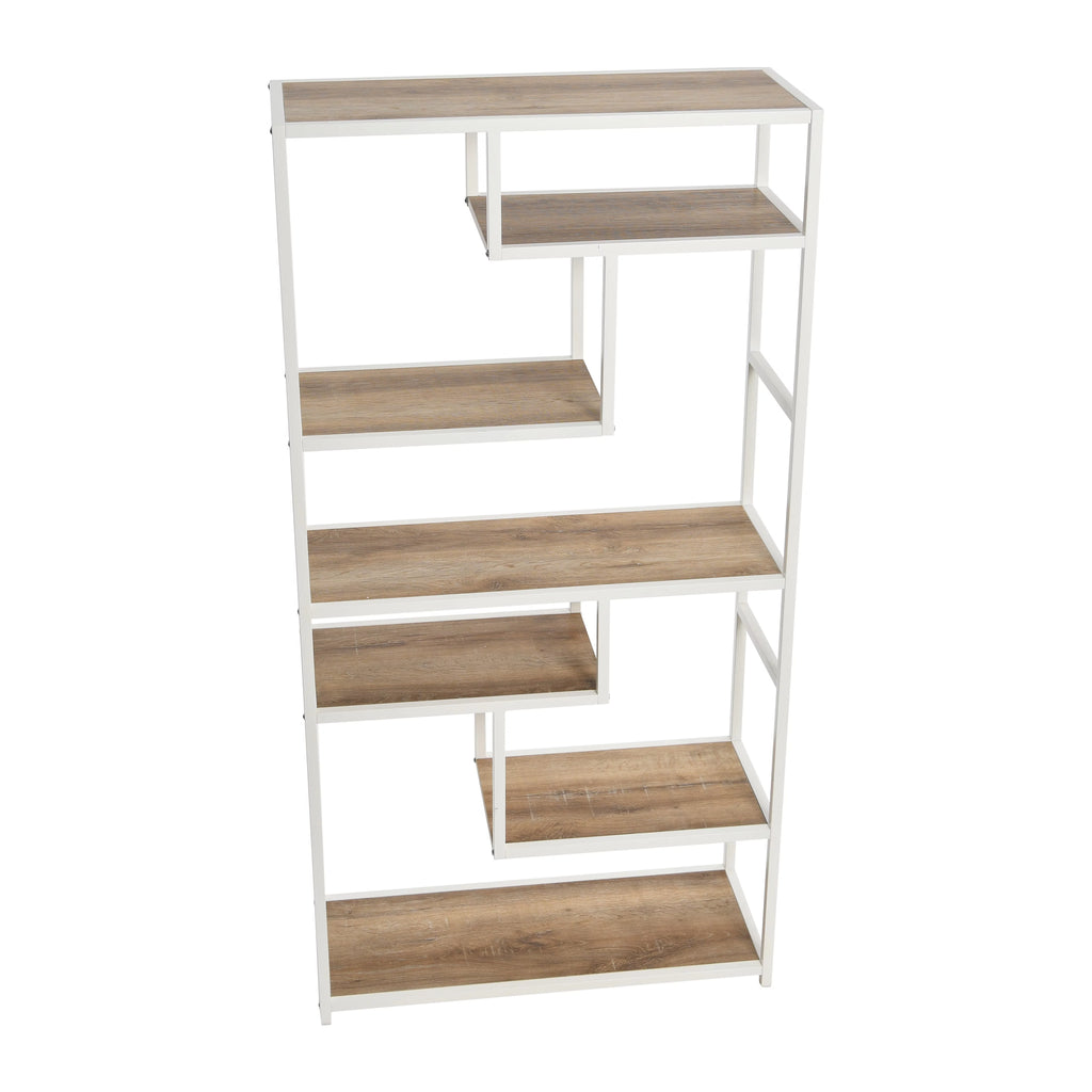 6 Tier 65" Tall Etagere Bookcase N193327