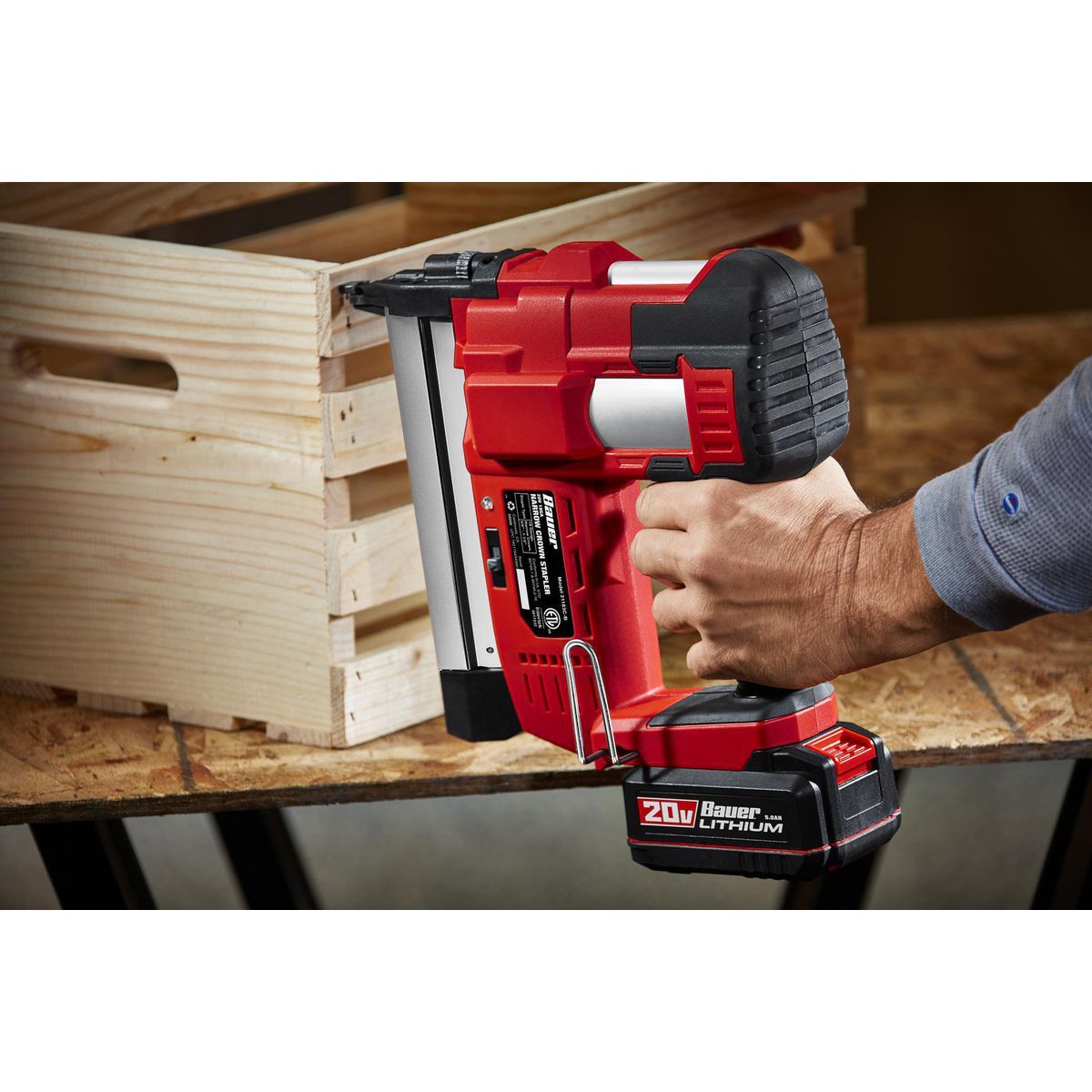 20V Cordless 18 Gauge Narrow Crown Stapler C64509