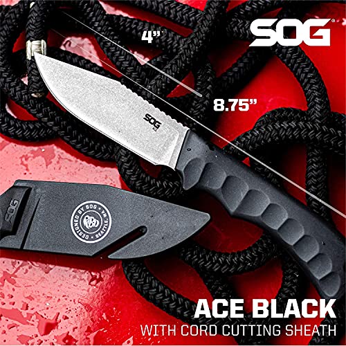 Fixed Blade Knife with Sheath, 3.8 Inch Full Tang Blade J633354
