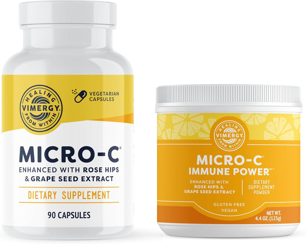 Micro-C Capsules (90 Capsules) and Micro-C Immune Power (125 Grams) - Bundle J443111