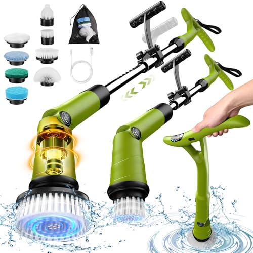 Cordless Electric Spin Scrubber with 8 Brush Heads H632