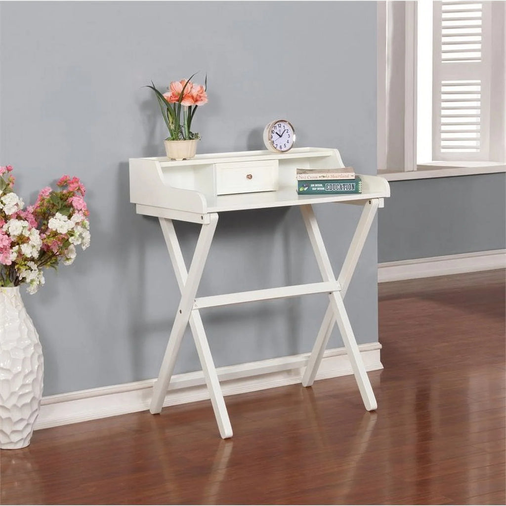 White Folding Desk H89632