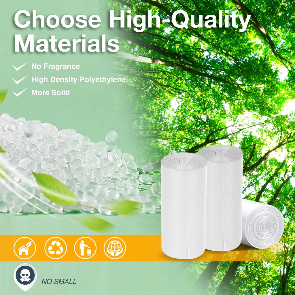 White 8 Gallon Trash Bags E76030