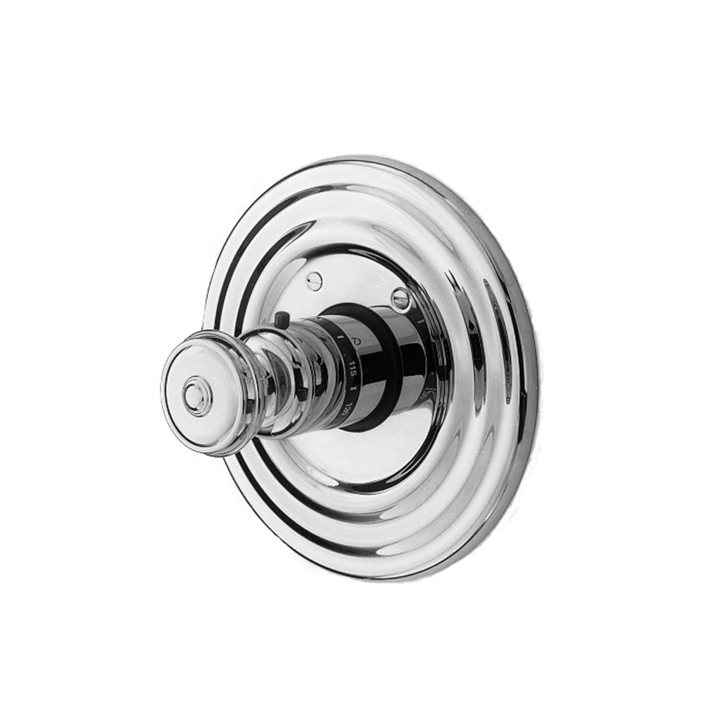 Gloss Black Thermostatic Trim Plate with Handle A78076