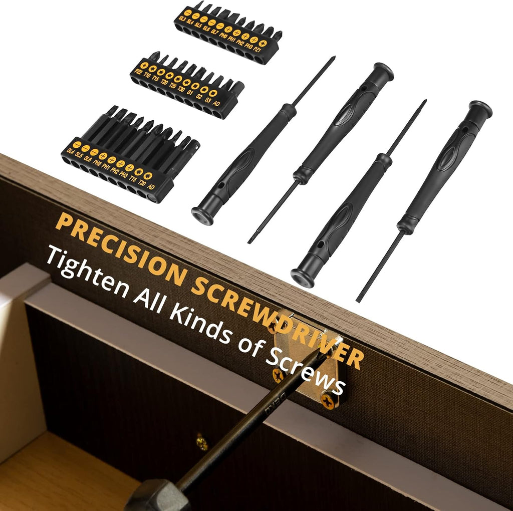 150 Piece Hand Tool Set with Plastic Toolbox Storage Case K5218
