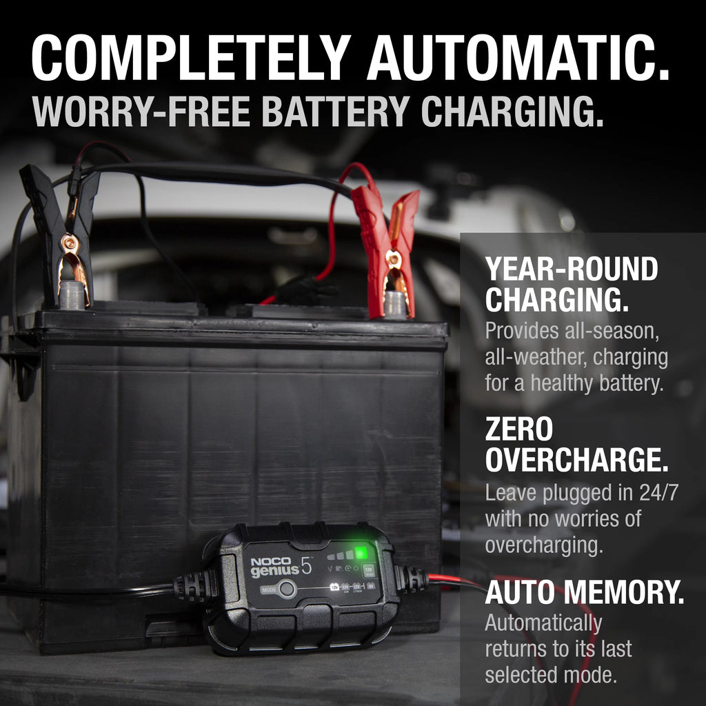 6V/12V 5A Smart Battery Charger and Maintainer S5316