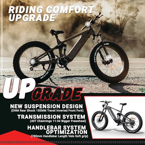 26"x4.8" 750W Electric Mountain Bike with Four-Bar Linkage Suspension K38961