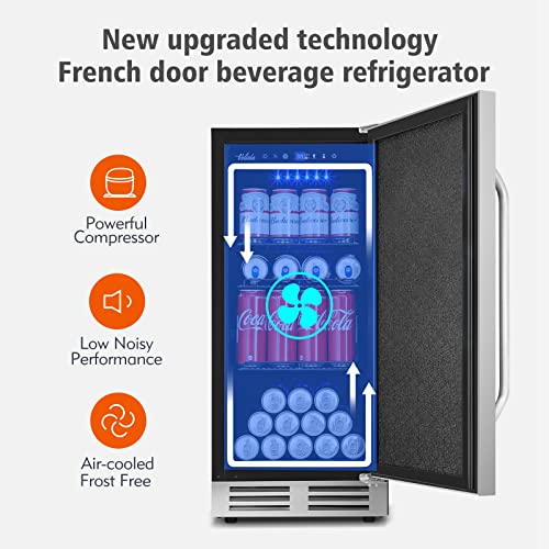 35L 250 Counts Electric Cigar Humidor Cabinet with Digital LED Screen G42019