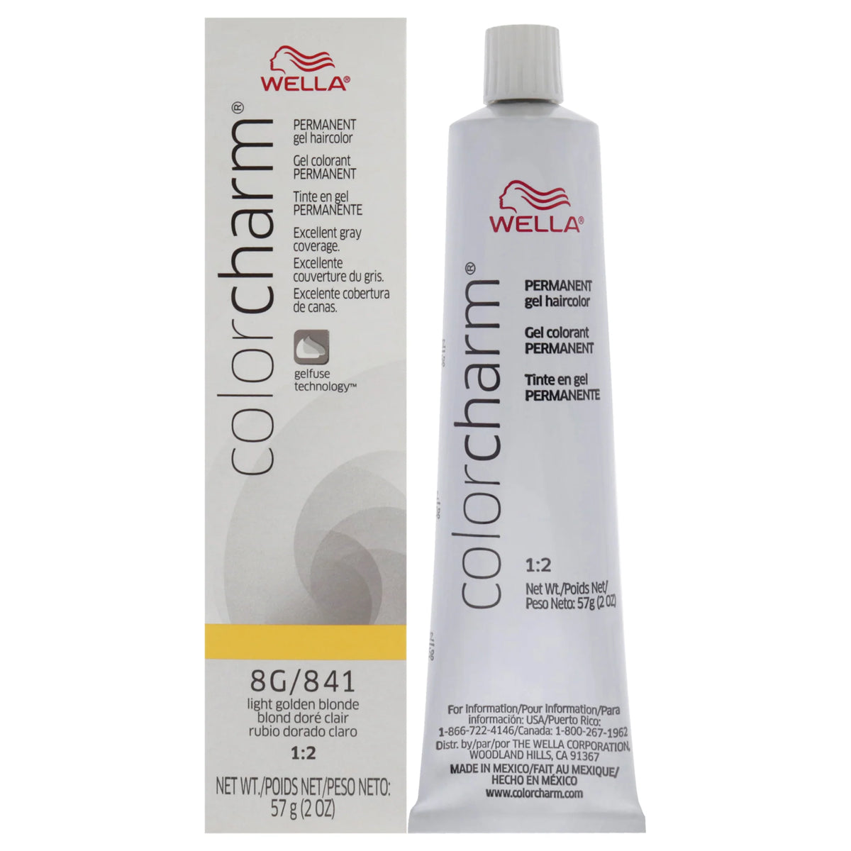 8G 841 Light Golden Blonde Permanent Hair Color Gel Q4313