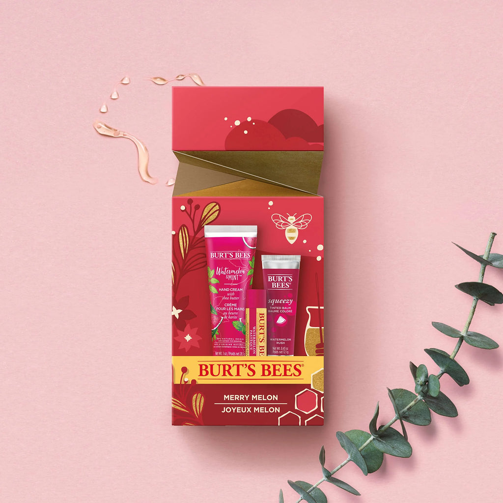Watermelon Lip Balm, Lip Stain Balm Duo & Hand Cream 3-Pack E1250