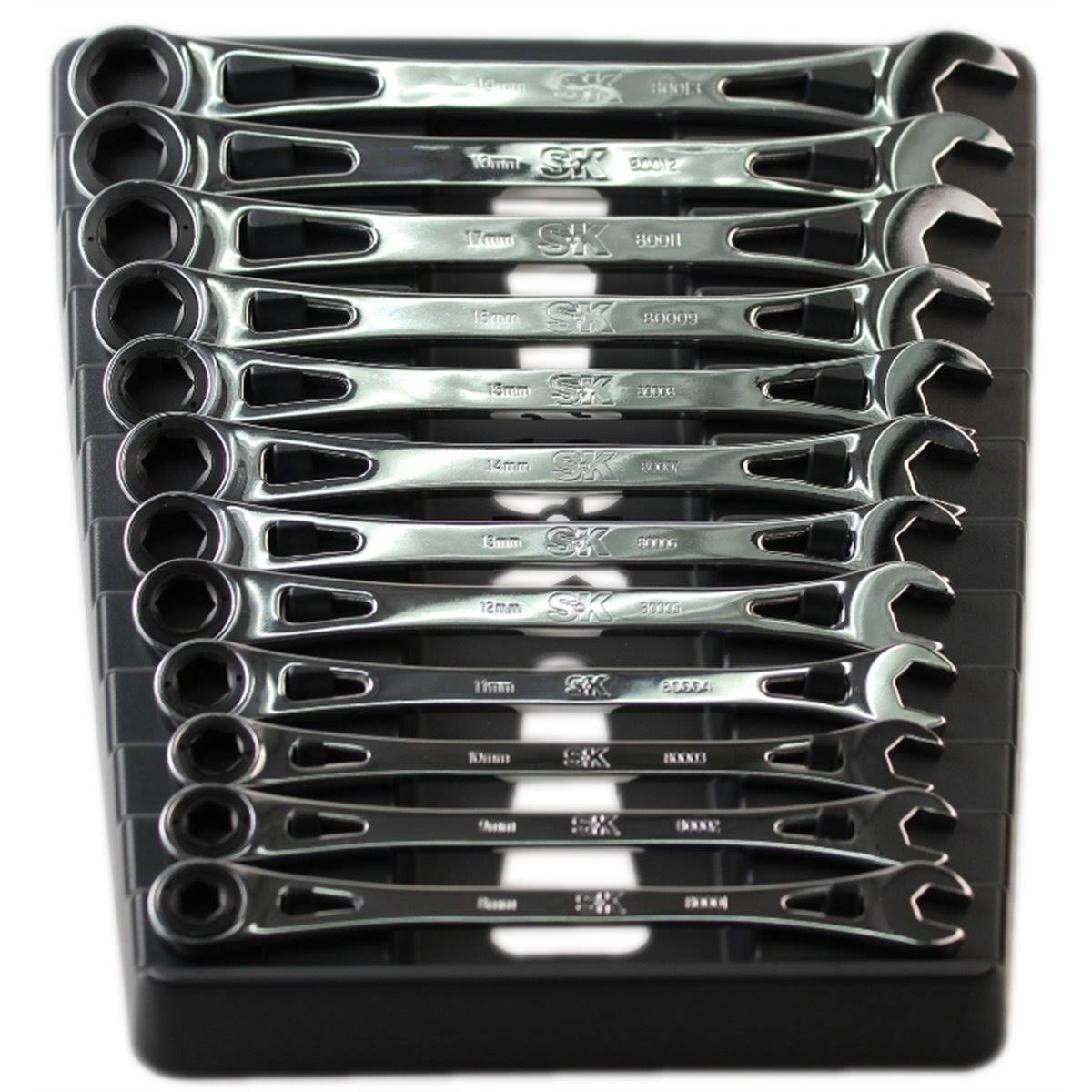 12 PC Metric Ratcheting Wrench Set C638