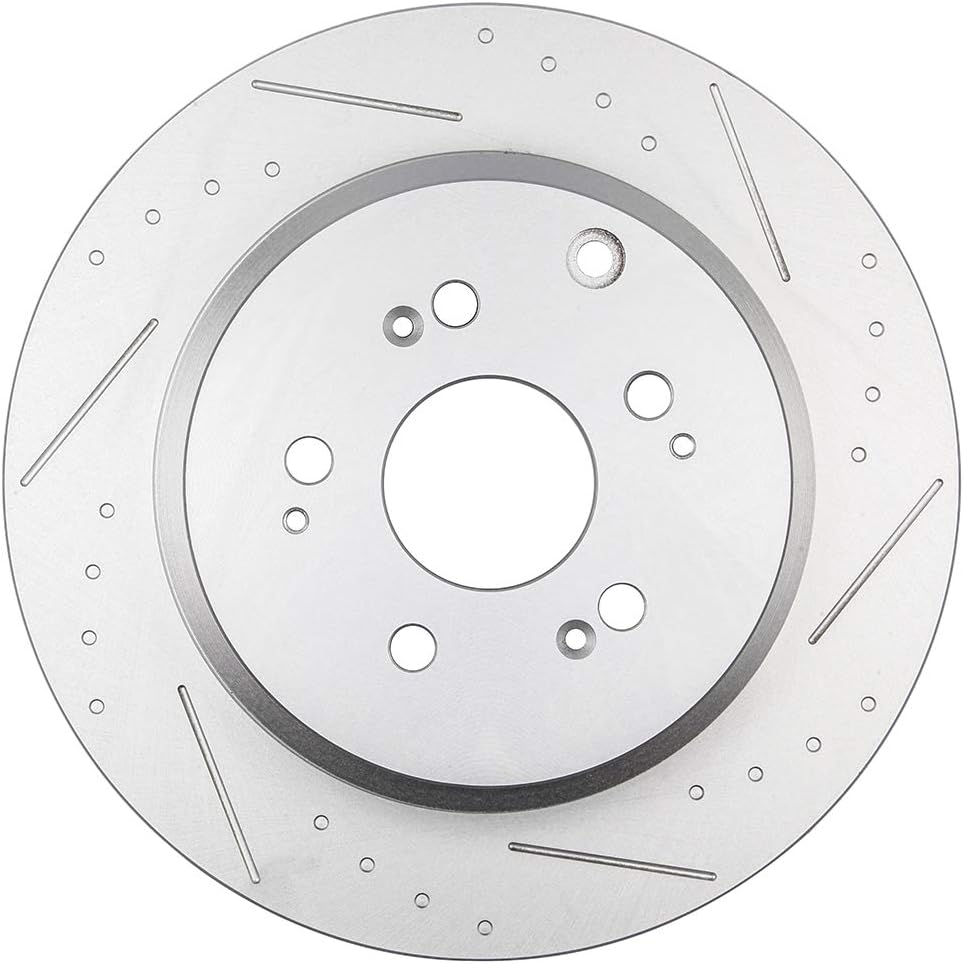 Slotted Rear Disc Brake Rotor Kits Y524