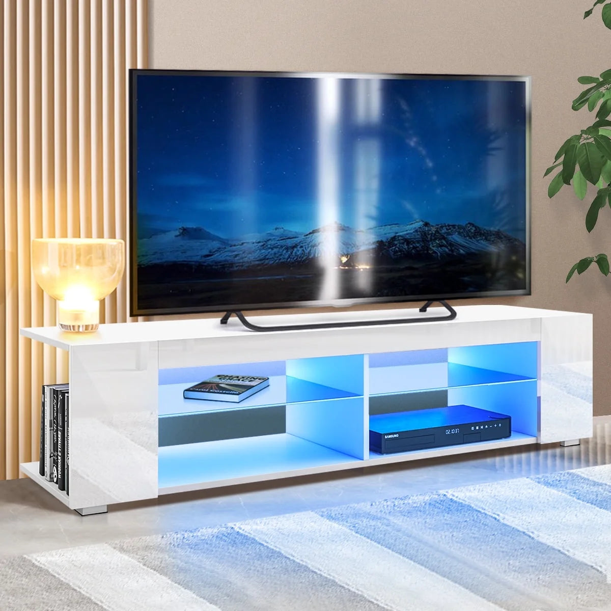 65 inch TV Stand with LED Lights X426