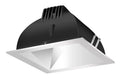 LED Trim Mod6 Sq Wallwash 27K 90CRI Matte Cone Silver Ring E5881