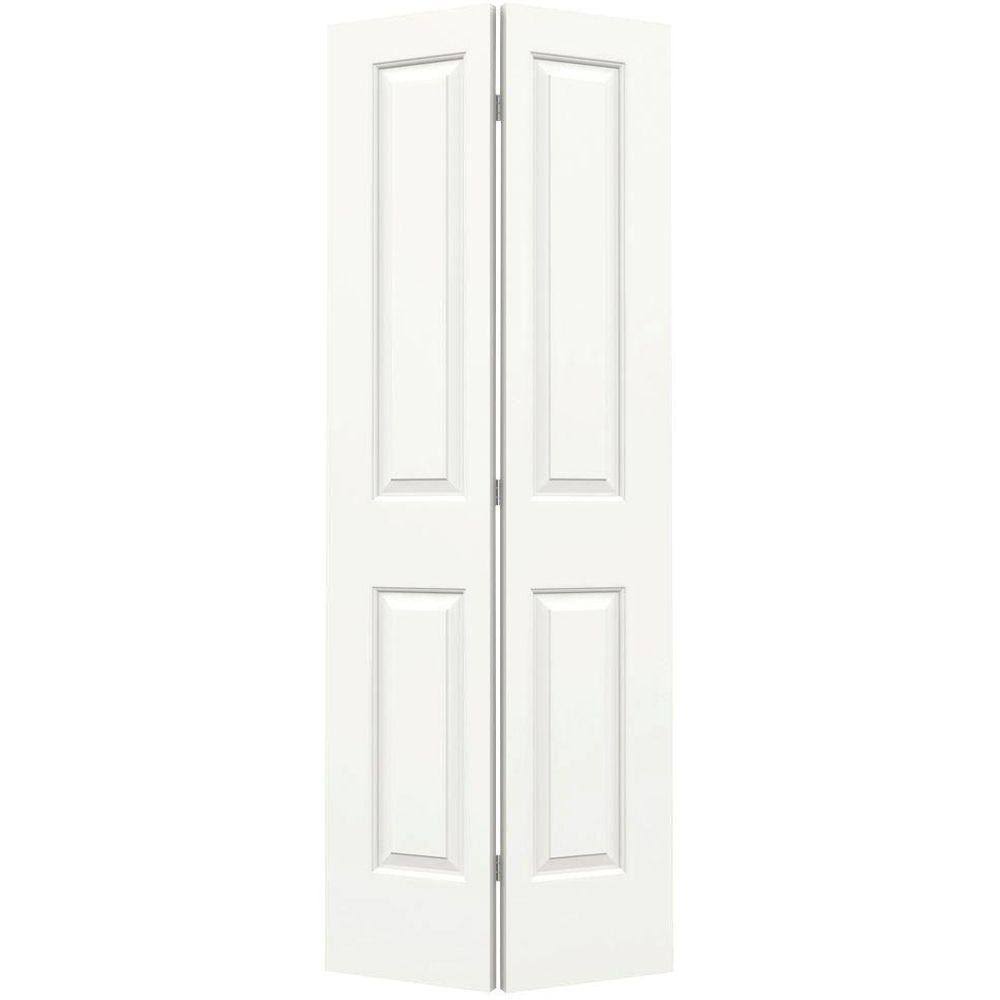 White Molded Composite MDF Closet Bi-Fold Door I655