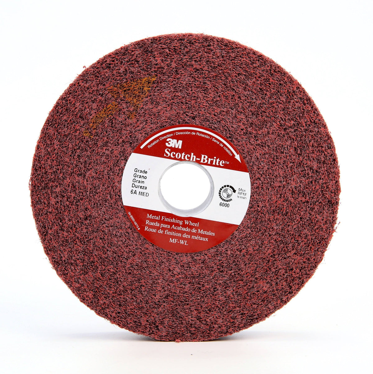 Metal Finishing Wheel, 12 in x 1 in x 5 in Z821