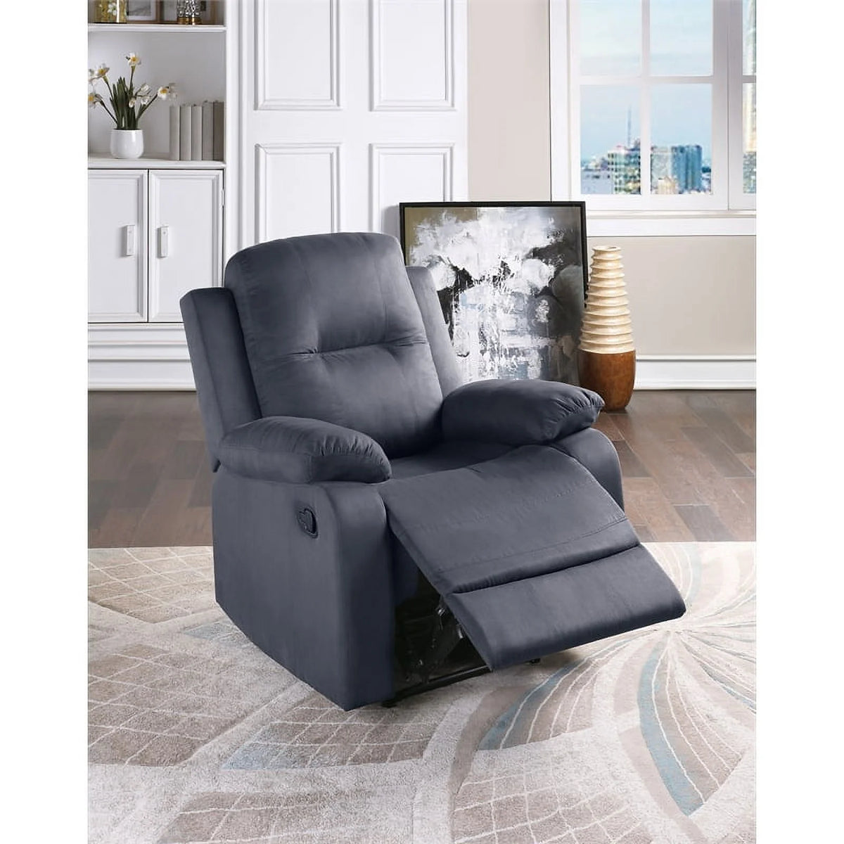 Microfiber Manual Recliner O289016