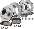 10 Lug Brake Rotors + Ceramic Pads + Clips J69544