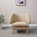 Tan Faux Lamb Wool Accent Chair W7247