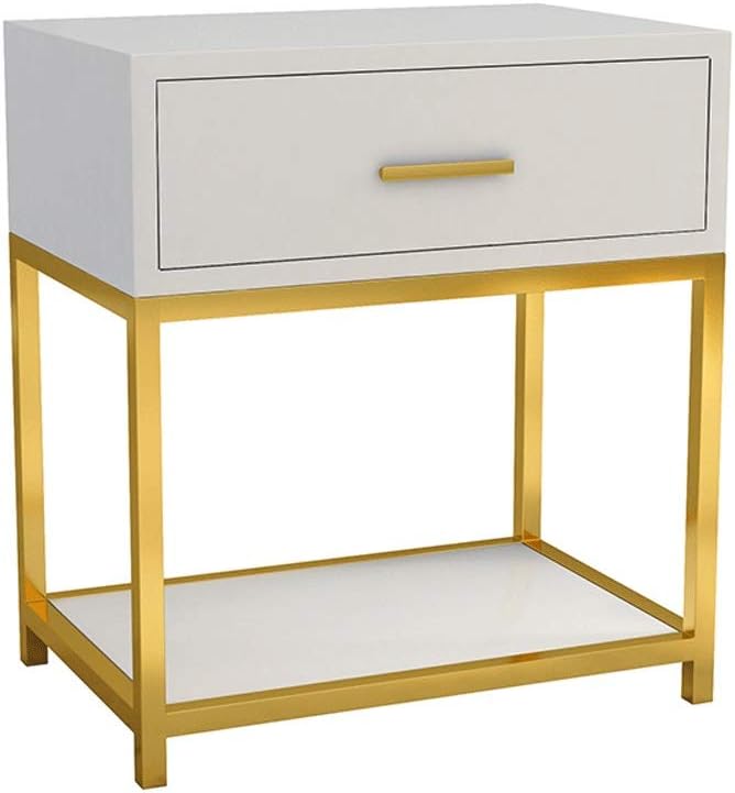 Black Mini Bedside Nightstand Storage Cabinet C5687