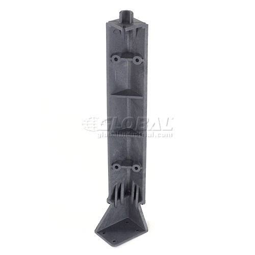 Plastic 2 Shelf Utility Cart with Rubber Casters P693445