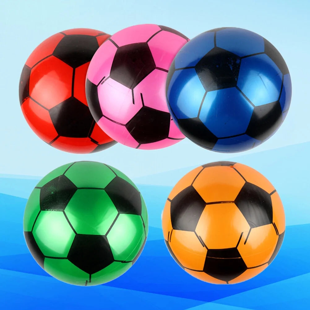 Inflatable Football Toys 5PCS Rubber Ball E674