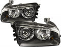 Headlight Assembly Pair with Bulbs for Dodge Charger T275