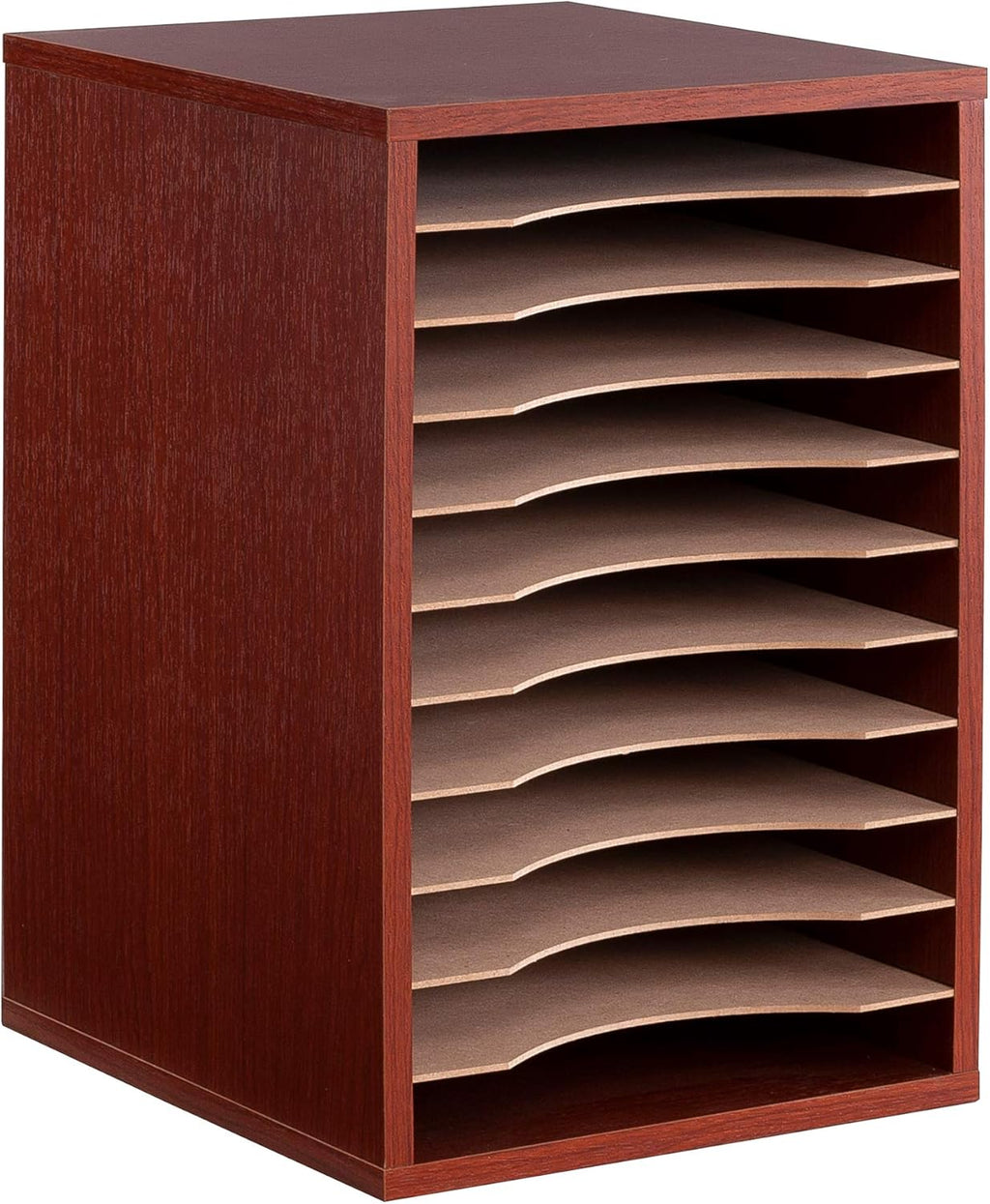 Gray 11 Compartment Vertical Desktop Sorter D57256