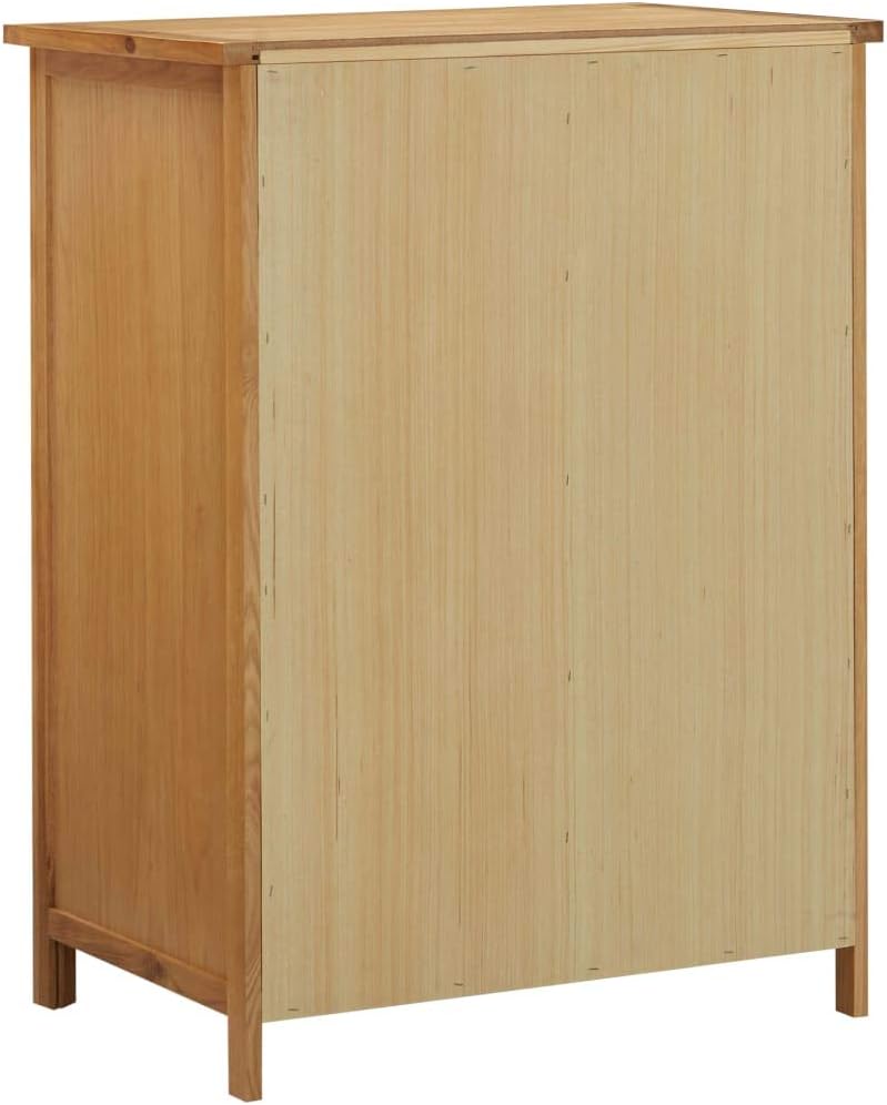 Solid Oak Wood Wardrobe C2606