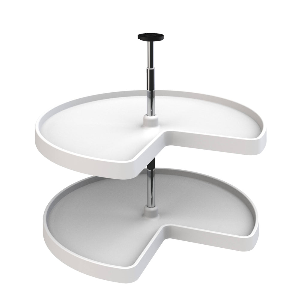 White 2 Shelf Lazy Susan O74360
