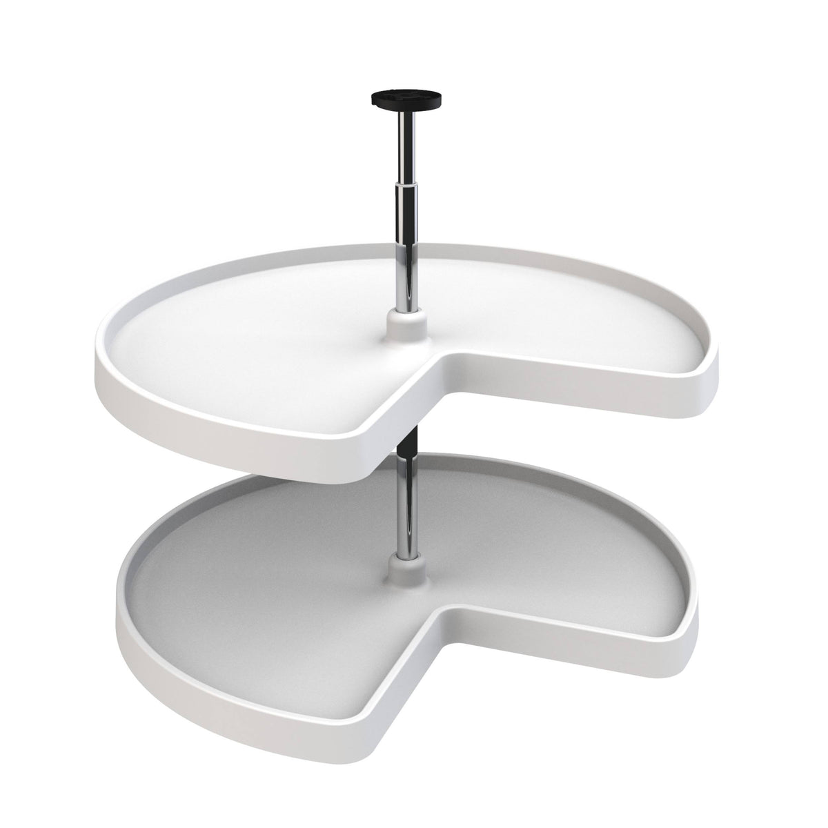 White 2 Shelf Lazy Susan O74360