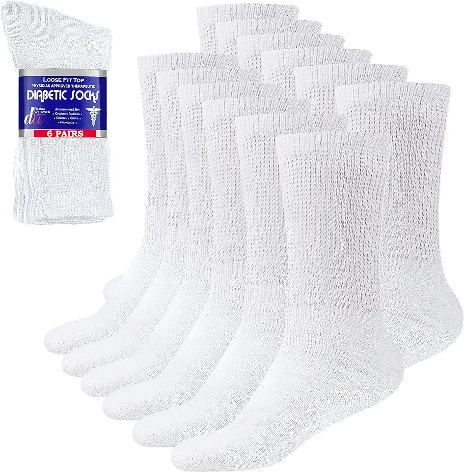 Cotton Crew Socks 6 Pairs S5149