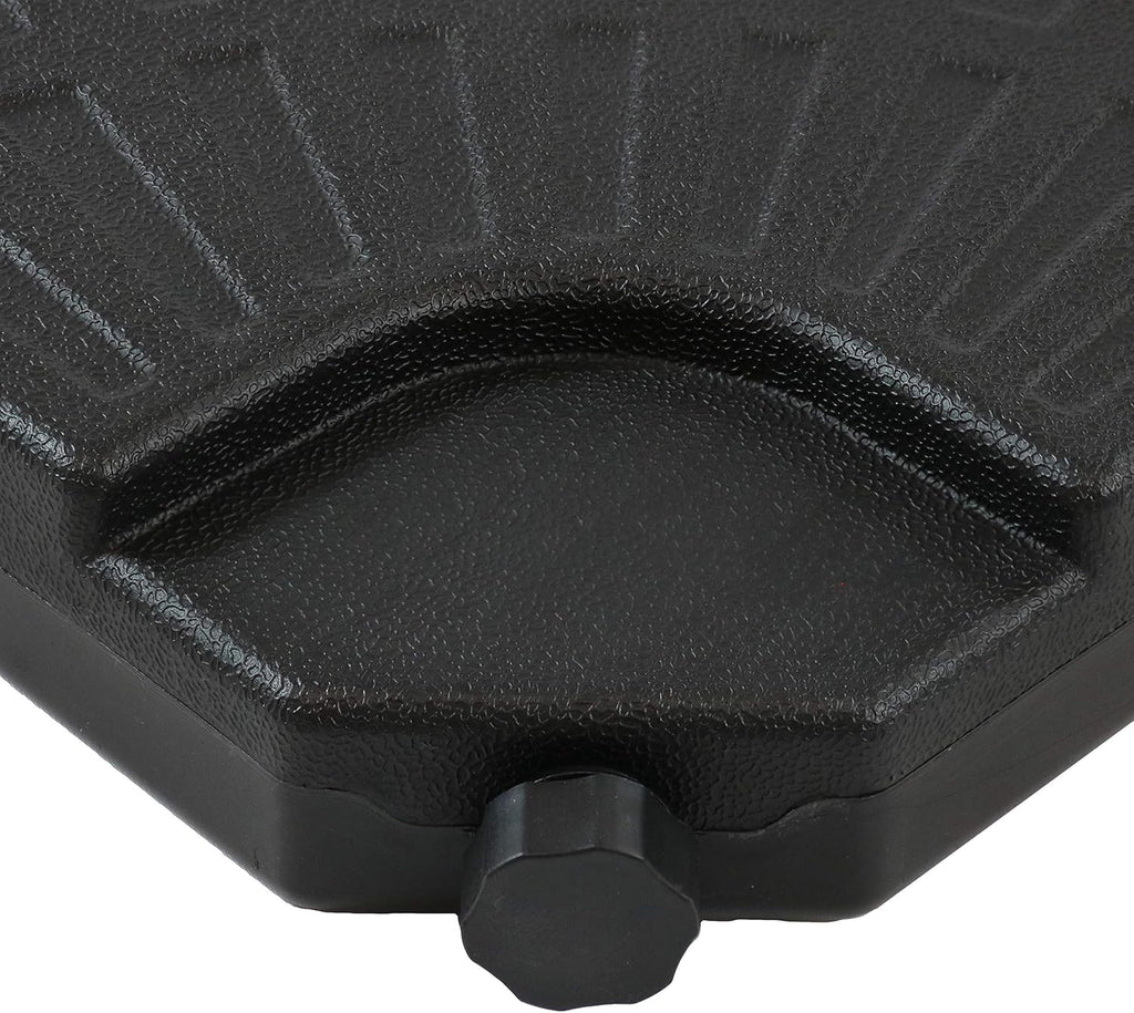 4-Piece Heavy-Duty Cantilever Offset Patio Umbrella Base Plates Black B817437