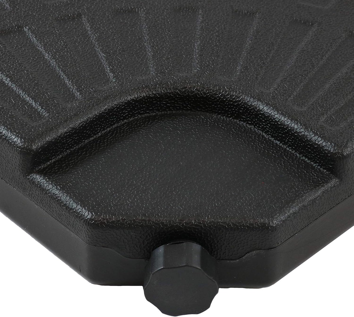 4-Piece Heavy-Duty Cantilever Offset Patio Umbrella Base Plates Black B817437