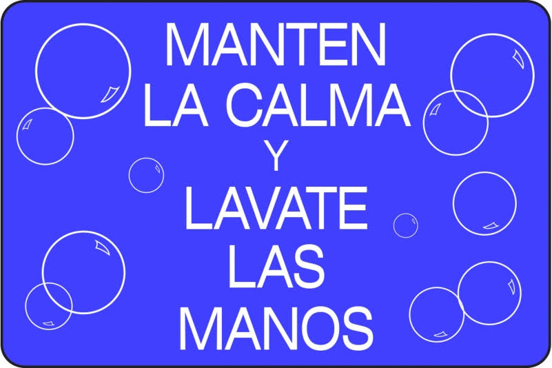 Blue 3/8x22 Thick Safety Message Mat X77042