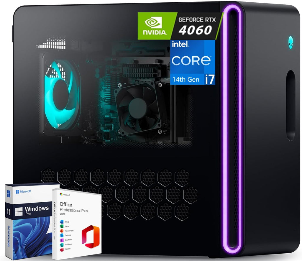 14th Gen Intel i7-14700F GeForce RTX 4060 8GB 16GB DDR5 1TB SSD 2TB HDD Gaming Desktop A2477