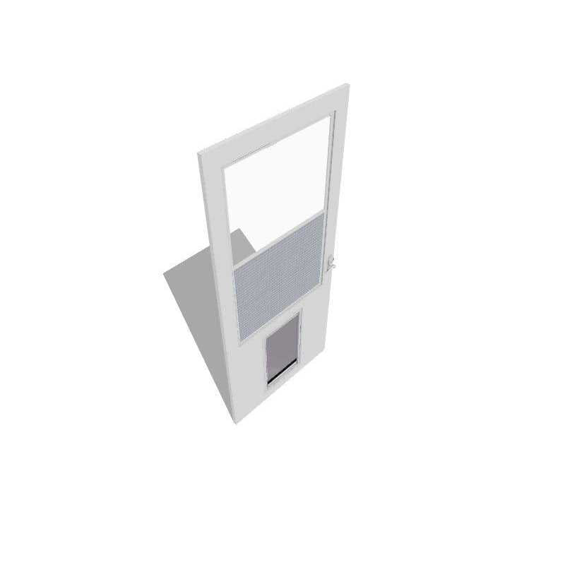 White High-view Wood Core Storm Door P769046