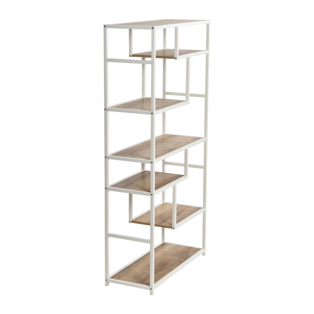 6 Tier 65" Tall Etagere Bookcase N193327