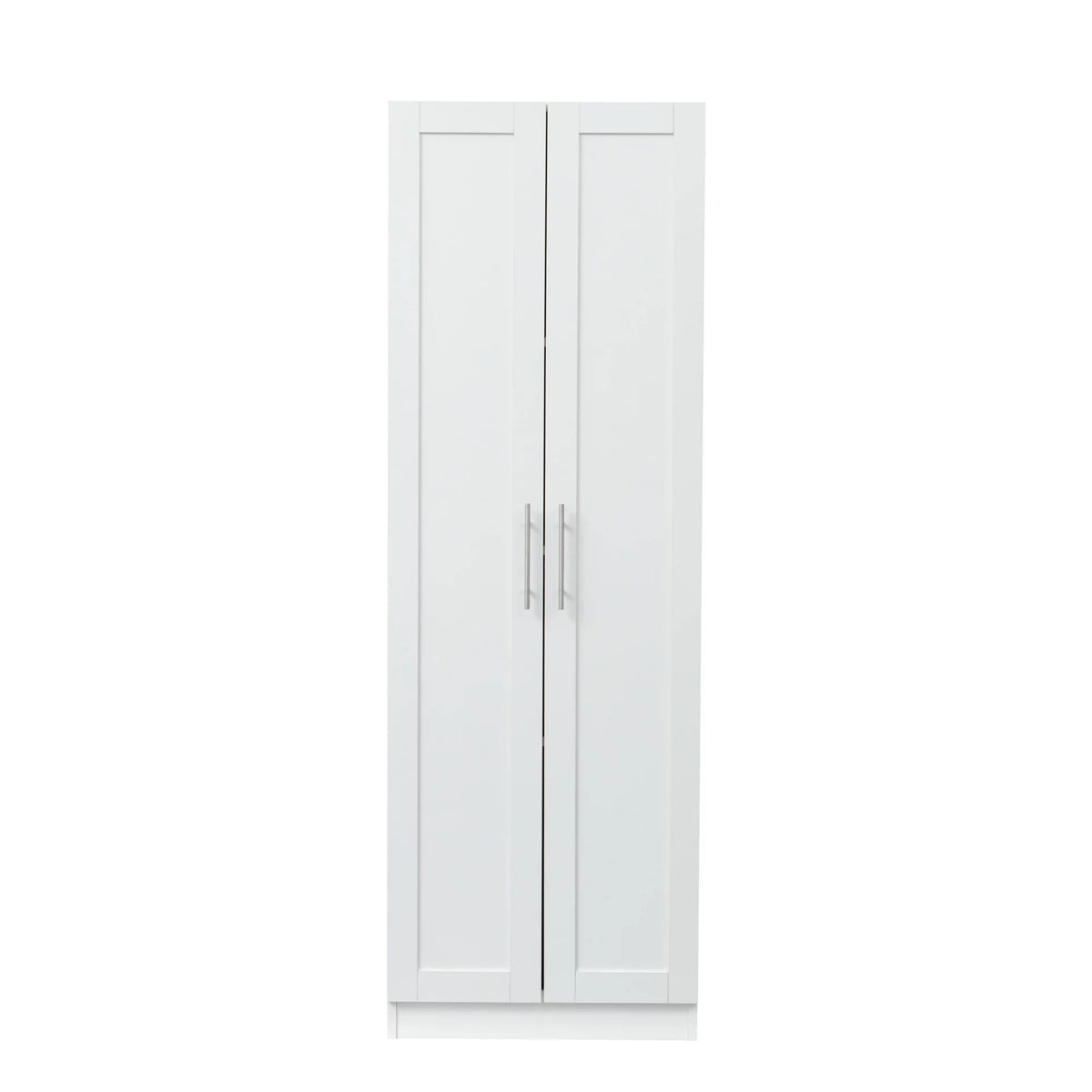 White 2 Door 3 Partition Wardrobe Cabinet E303