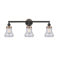 3-Light Matte Black Bath Vanity Light T59148