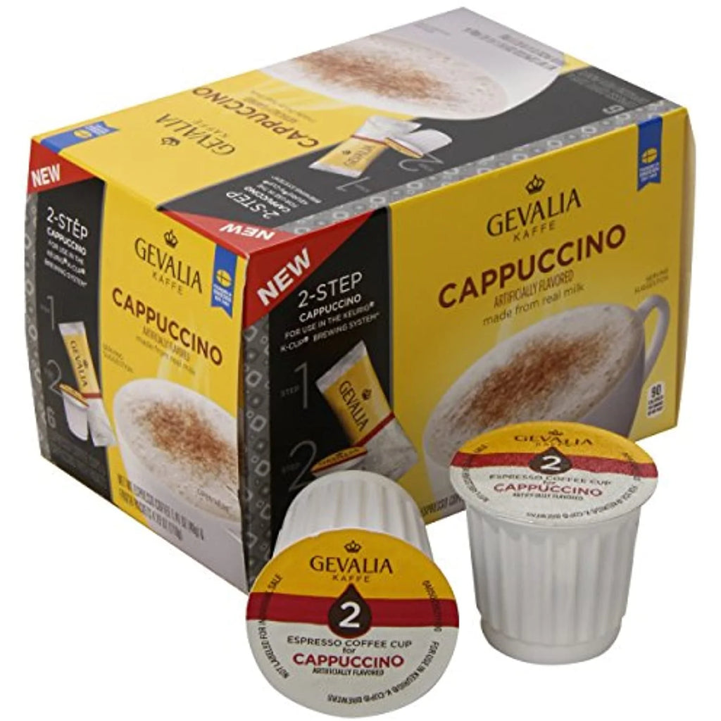 Cappuccino Espresso K-Cup & Froth Packets, 6 Count, 5.6Oz Box (Pack Of 3) T5739