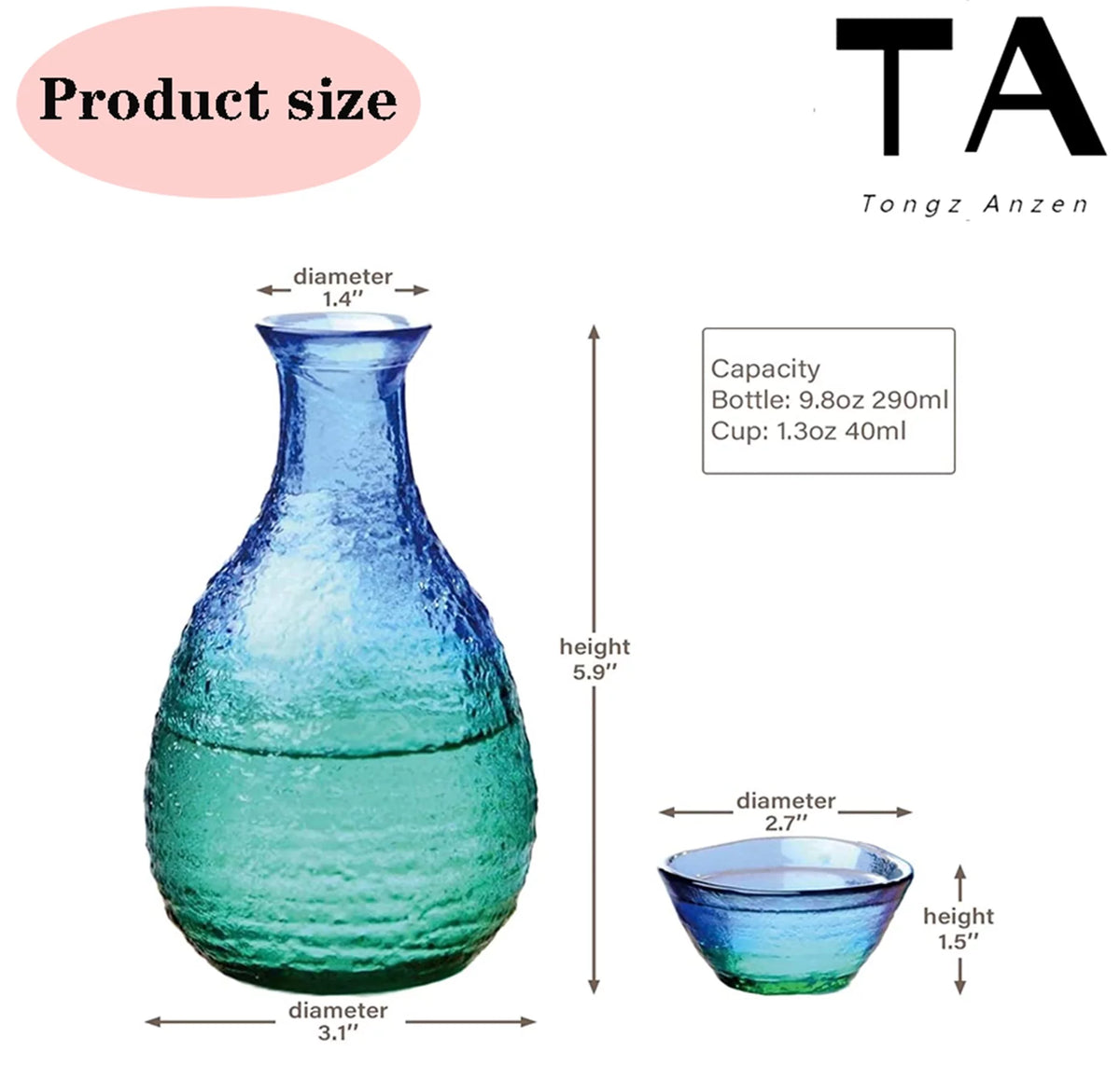 Sake Set Glasses O2205