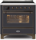 36 Induction Range with Electric Oven in Matte Graphite W108