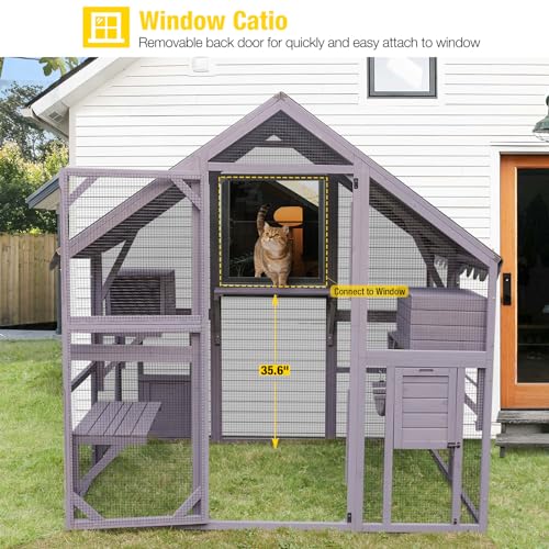 Outdoor Cat Enclosure with Bridges K7224